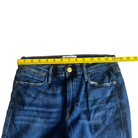 Frame Women’s Le High Straight Leg Jeans Medium Dark Wash Size 29 - Picture 9 of 11